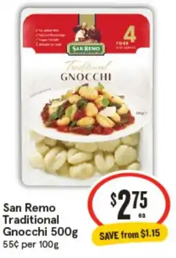 IGA San Remo Traditional Gnocchi offer