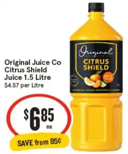 IGA Original Juice Co Citrus Shield Juice offer