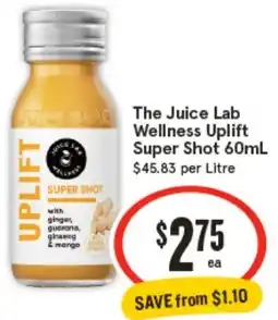 IGA The Juice Lab Wellness Uplift Super Shot offer
