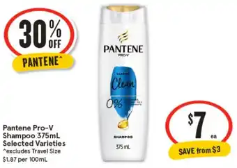 IGA Pantene Pro-V Shampoo offer