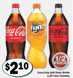 Friendly Grocer Coca-Cola Soft Drink Bottle offer