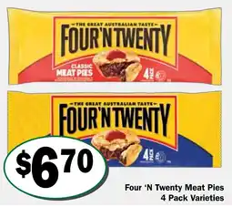 Friendly Grocer Four 'N Twenty Meat Pies offer