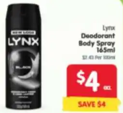 Spar Lyr Deodorant Body Spray offer