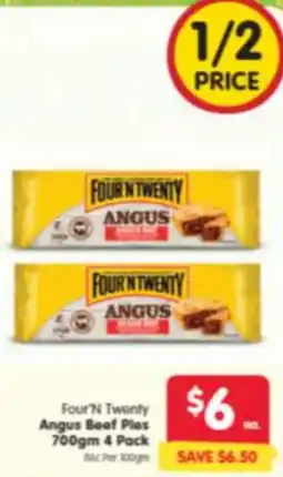 Spar Four 'N Twenty Angus Beef Ples offer