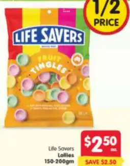 Spar Life Savers Lollies offer