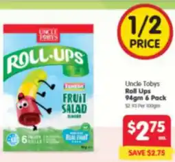 Spar Uncle Tobys Roll Ups offer