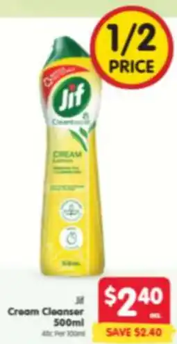 Spar Jif Cream Cleanser offer