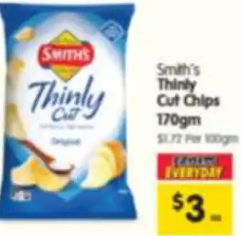 Spar Smith's Thinly Cut Chips offer