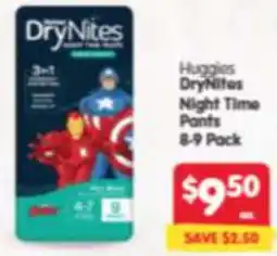 Spar Huggies DryNites Night Time Pants offer
