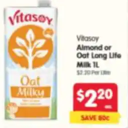 Spar Vitasoy Almond or Oat Long Life Milk offer