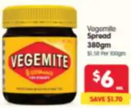 Spar Vegemite Spread offer