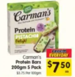 Spar Carman's Protein Bars offer