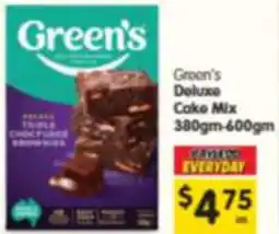 Spar Green's Deluxe Cake Mix offer