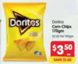 Spar Dorites Corn Chips offer