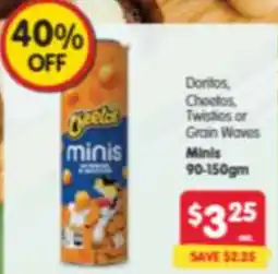 Spar Doritos Chootos Twistics or Grain Waves Minis offer