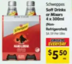Spar Schweppes Soft Drinks or Mixers offer