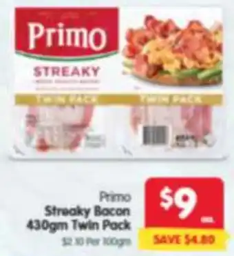 Spar Primo Streaky Bacon offer