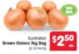 Spar Brown Onions Bag offer