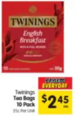 Spar Twinings Tea Bags offer