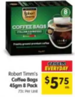 Spar Robert Timm's Coffee Bogs offer