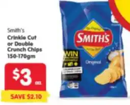 Spar Smith's Crinkle Cut or Double Crunch Chips offer