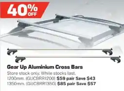 Repco Gear Up Aluminium Cross Bars offer