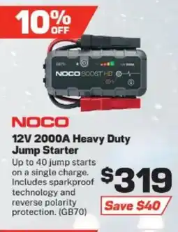 Repco NOCO 12V 2000A Heavy Duty Jump Starter offer