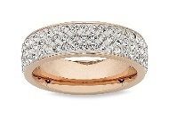 Bevilles Jewellery Stainless Steel Crystal Ring offer