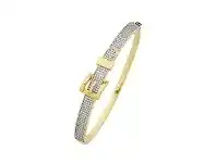 Bevilles Jewellery 9ct Cubic Zirconia Buckle Bangle offer