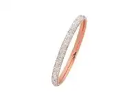 Bevilles Jewellery Children&#039;s Rose Stainless Steel Crystal Bangle offer