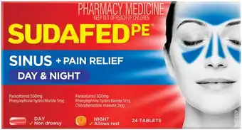 Sudafed PE Sinus + Pain Relief Day & Night