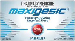 Soul Pattinson Chemist Maxigesic 12 Tablets offer