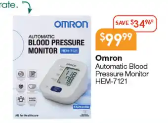 Soul Pattinson Chemist Omron automatic blood pressure monitor hem 7121 offer