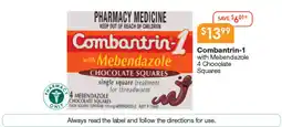 Soul Pattinson Chemist Combantrin 1 with Mebendazole 4 Chocolate Squares offer