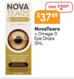 Soul Pattinson Chemist NovaTears + Omega-3 Eye Drops offer