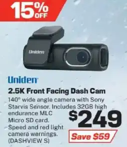 Repco 2.5K Front Facing Dash Cam offer