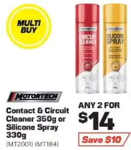 Repco Contact & Circuit Cleaner or Silicone Spray offer