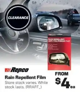 Repco Rain Repellent Film offer