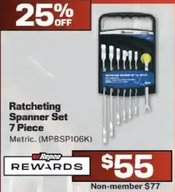Repco Ratcheting Spanner Set offer