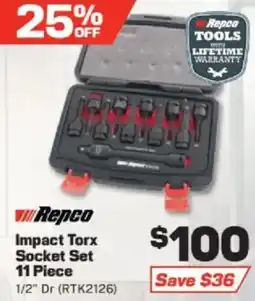 Repco Impact Torx Socket Set offer