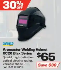 Repco Arcmaster welding helmet xc20 blax series offer