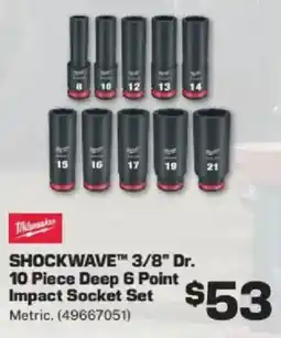 Repco Shockwave 3/8 dr deep 6 point impact socket set offer