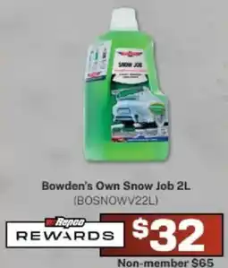 Repco Bowdens own snow job offer