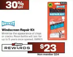 Repco Windscreen Repair Kit offer