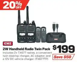 Repco 2w handheld radio twin pack offer