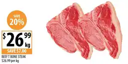 Supabarn Beeft bone steak offer