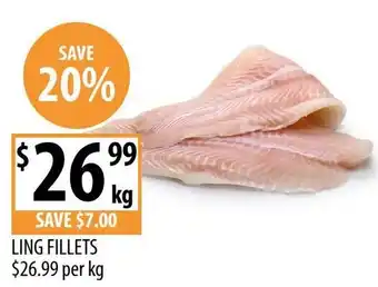 Supabarn Ling fillets offer