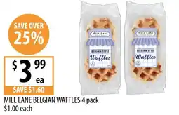 Supabarn Mill lane belgian waffles offer