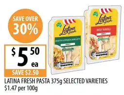 Supabarn Latina fresh pasta offer