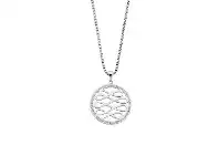 Bevilles Jewellery Stainless Steel Crystal Circle Multi Infinity Necklace offer